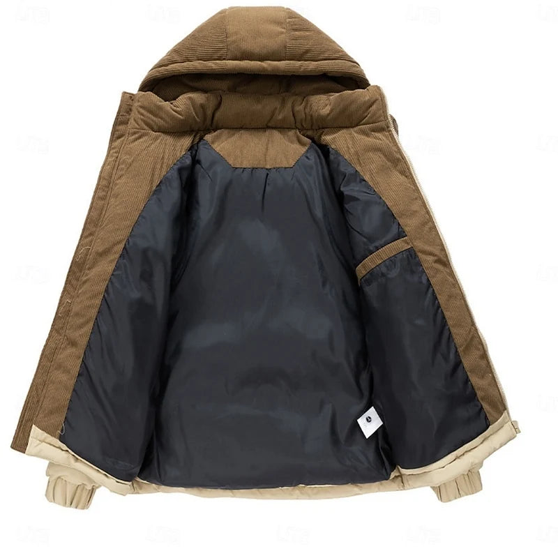 Darius | Two-Tone Hooded Puffer Jacket