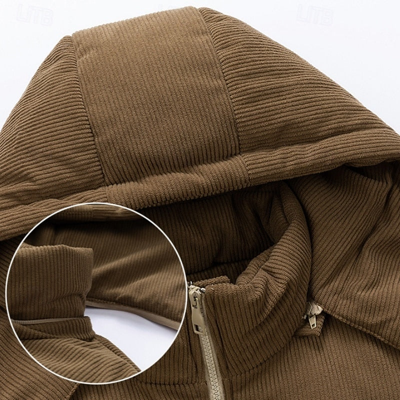Darius | Two-Tone Hooded Puffer Jacket