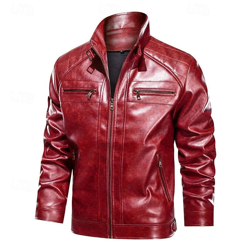 Barrett | Men's Stand-Collar Leather Jacket