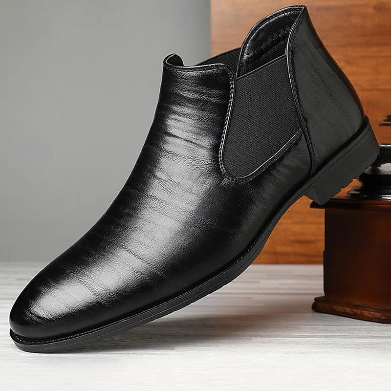 Bramwell | Men’s Classic Slip-On Chelsea Boots with Elastic Side Panels & Supportive Sole