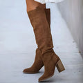 Evelisse | Women's Suede Over-the-Knee Boots with Block Heel