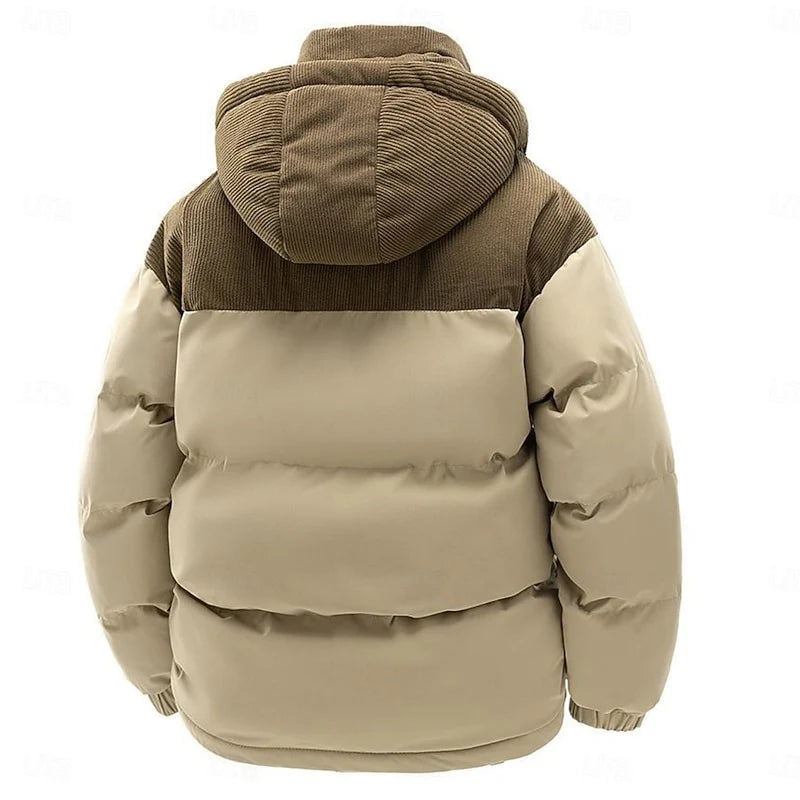 Darius | Two-Tone Hooded Puffer Jacket