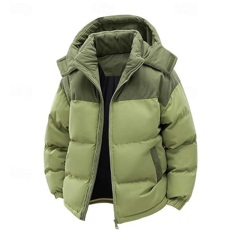 Darius | Two-Tone Hooded Puffer Jacket
