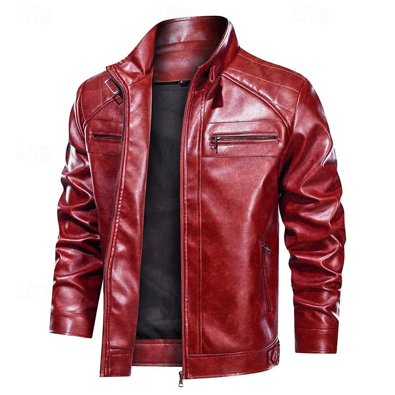 Barrett | Men's Stand-Collar Leather Jacket