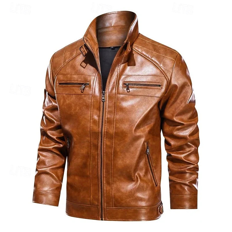 Barrett | Men's Stand-Collar Leather Jacket