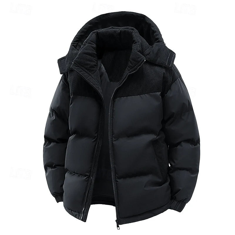 Darius | Two-Tone Hooded Puffer Jacket