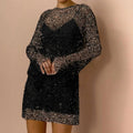 Vespera | Sequin Mesh Mini Dress