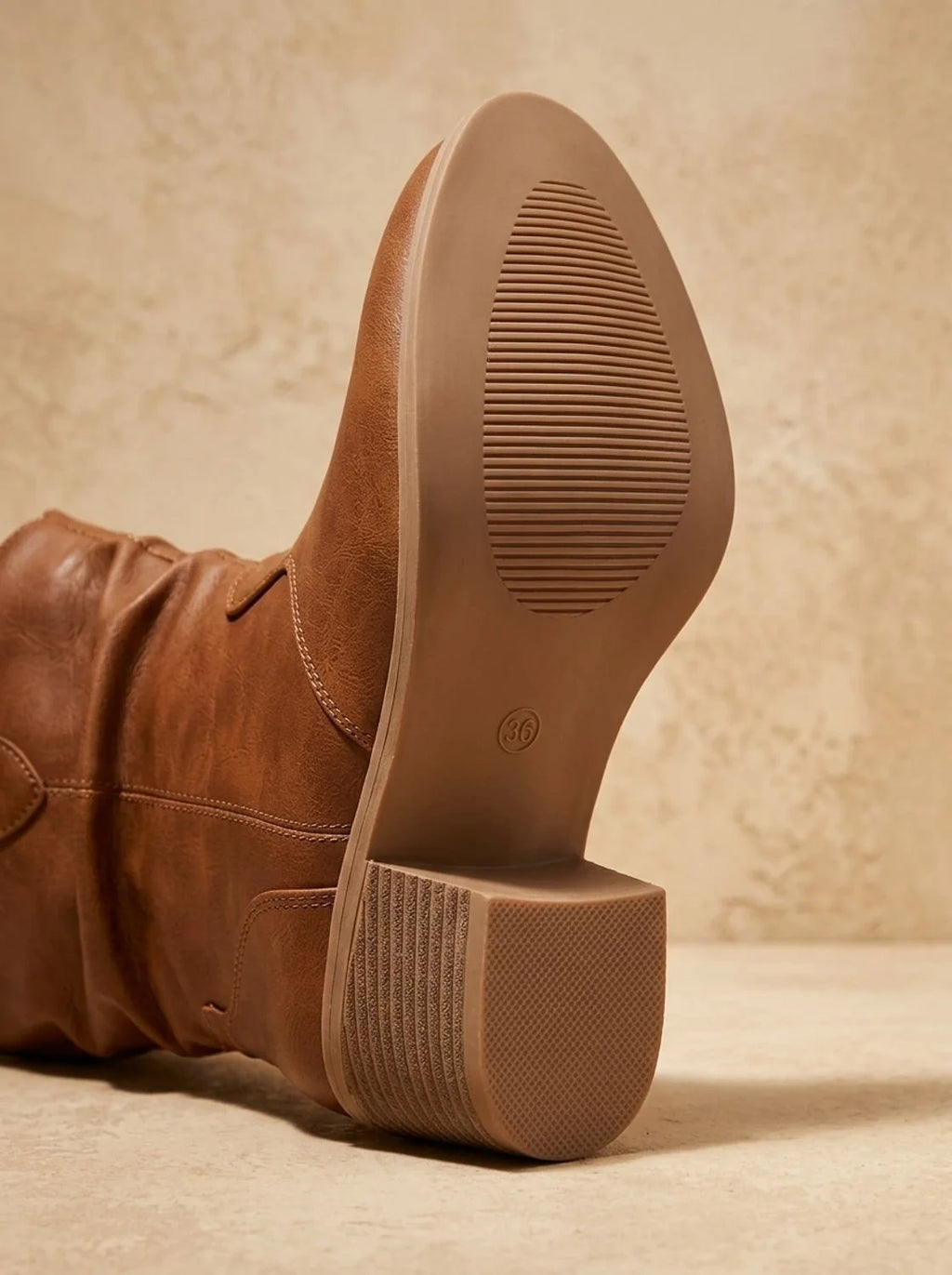 Delphine | Women’s Wide Calf Western Knee-High Pull-On Boots with Flat Heel
