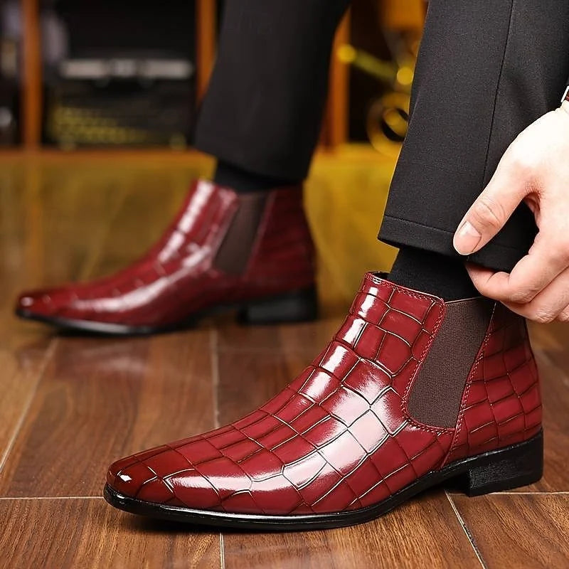 Matteo | Men's Refined Chelsea Boots with Elastic Side Panels & Polished Finish