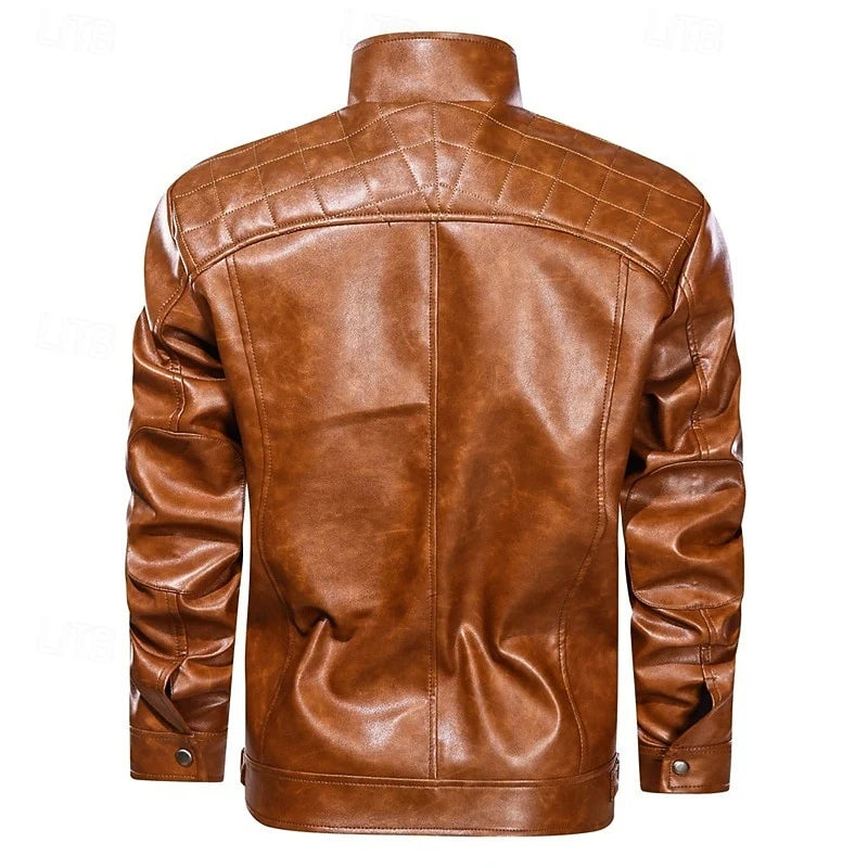 Barrett | Men's Stand-Collar Leather Jacket